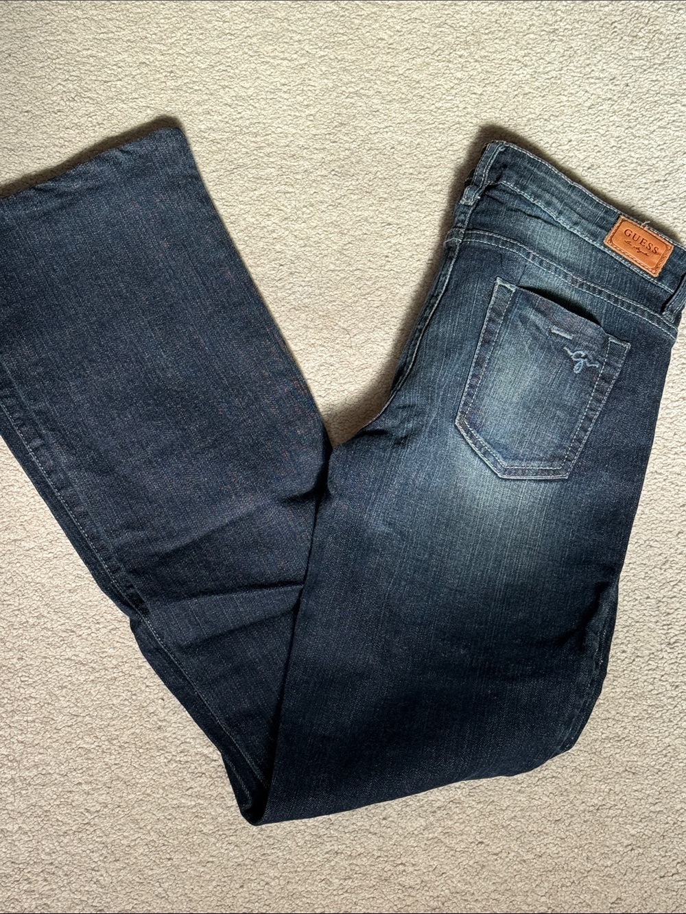 GUESS Women's Dark Indigo Bootcut Jeans